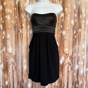 Taboo Black Strapless Mini Dress